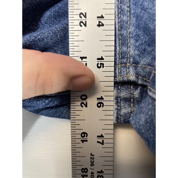 Lee Jeans Pants Womens 24W Straight Elastic Waist Denim Casual Workwear Plus - Picture 5 of 12